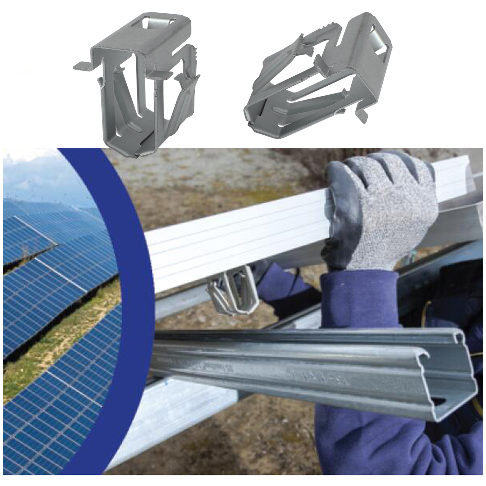 solar mounting Grounding clip